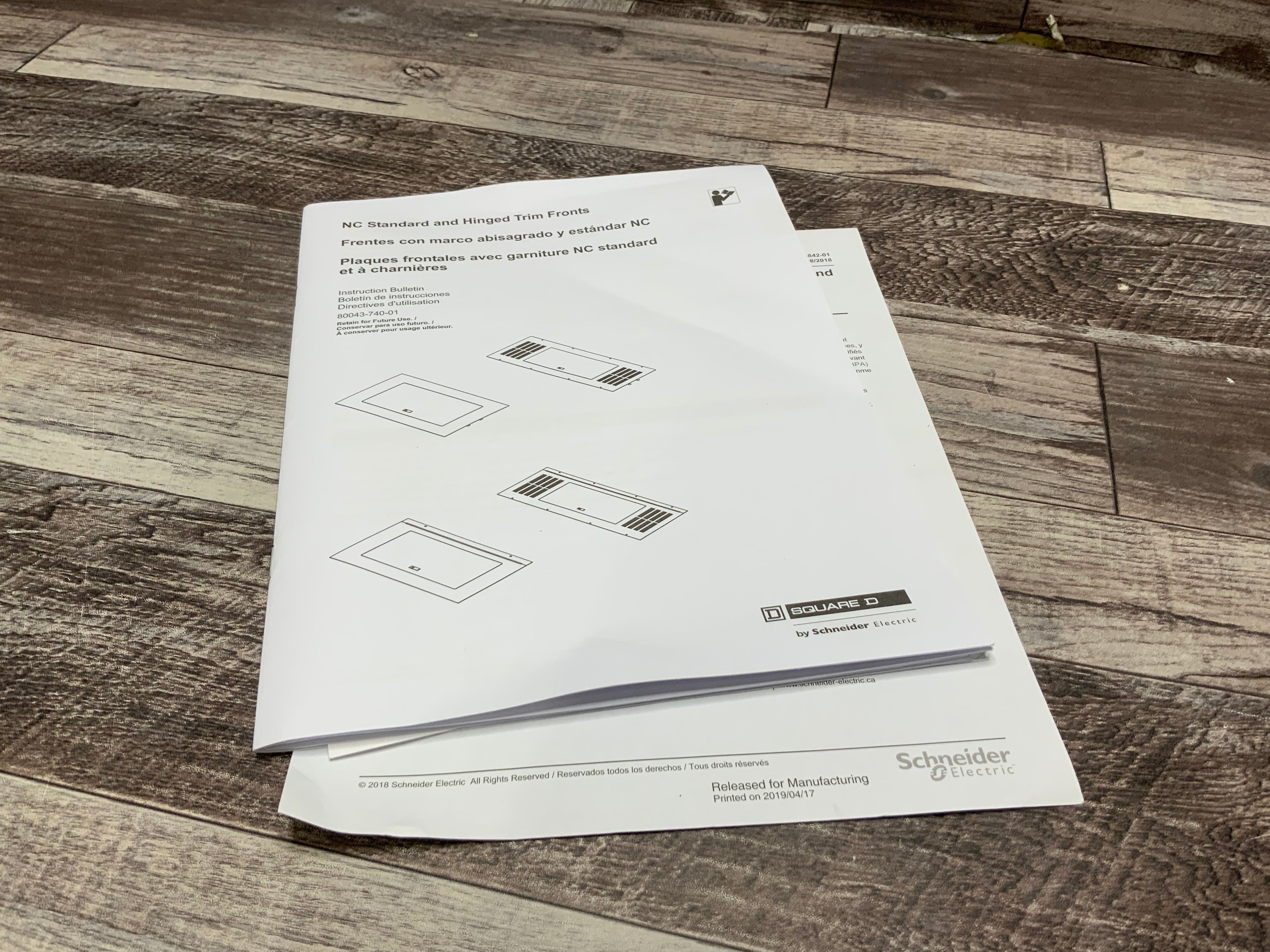 Square D NC38S Enclosure Cover (8128755040494)